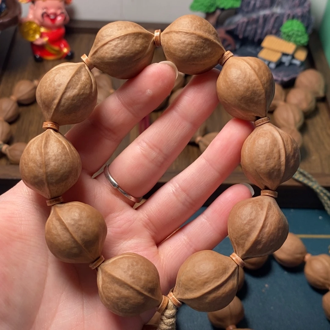 悟***禅橄榄核手串/手链2227梅林铁三花橄榄核