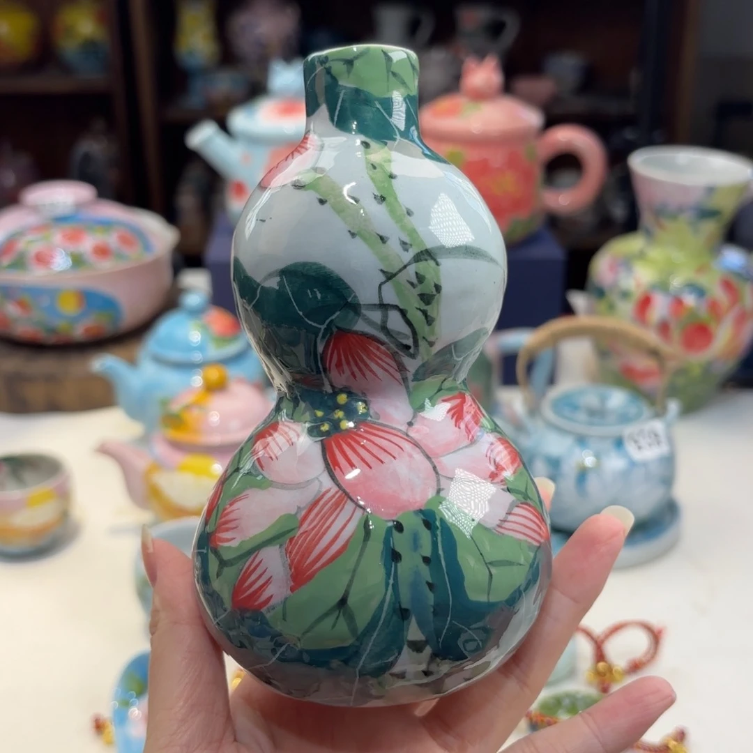 景德镇手绘高温釉下彩陶瓷茶具