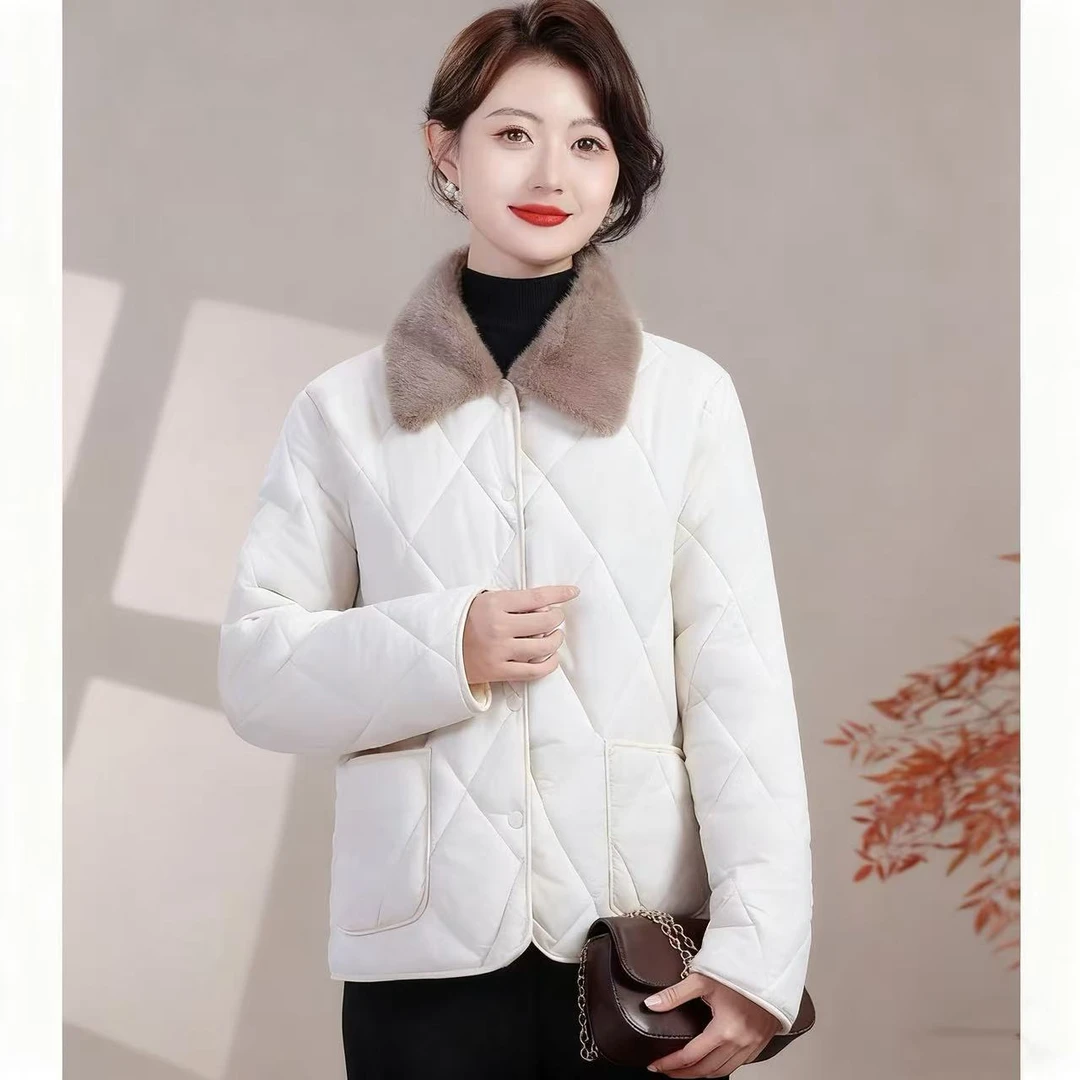 【运费补贴】新款短款毛领翻领冬季棉服休闲百搭舒适显瘦