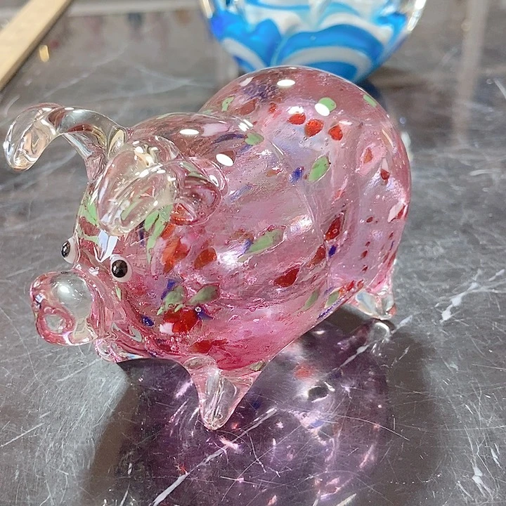 没*长度12厘米金红小猪