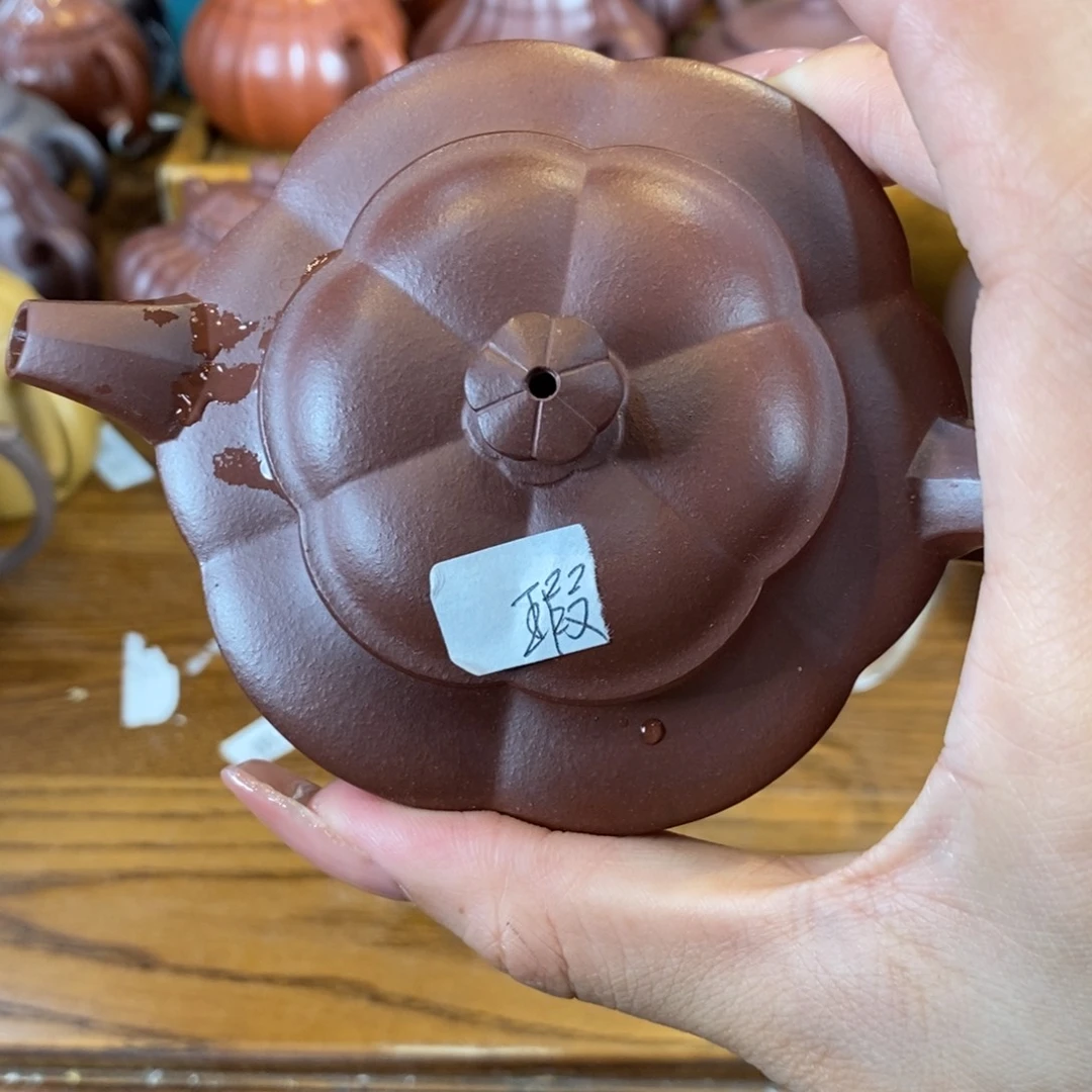 茶壶紫砂原矿泥料手工壶直播间