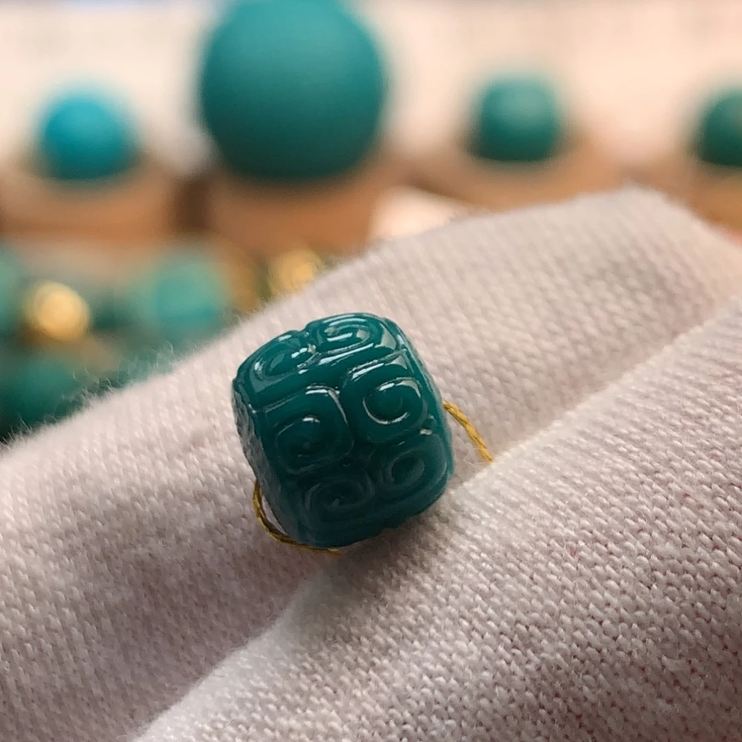 绿松石未镶嵌绿松石8.5mm