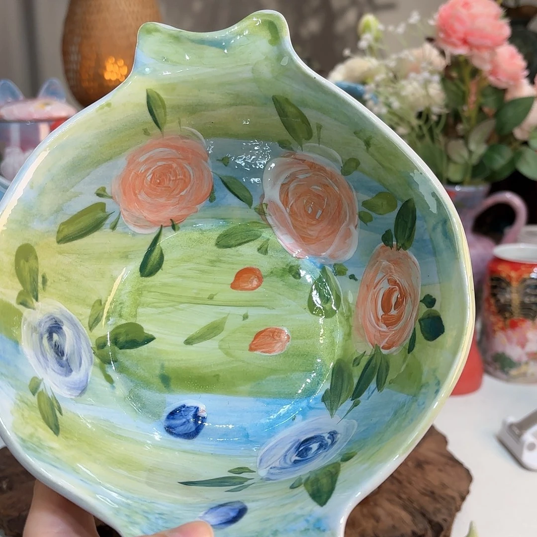 景德镇手绘高温釉下彩陶瓷茶具