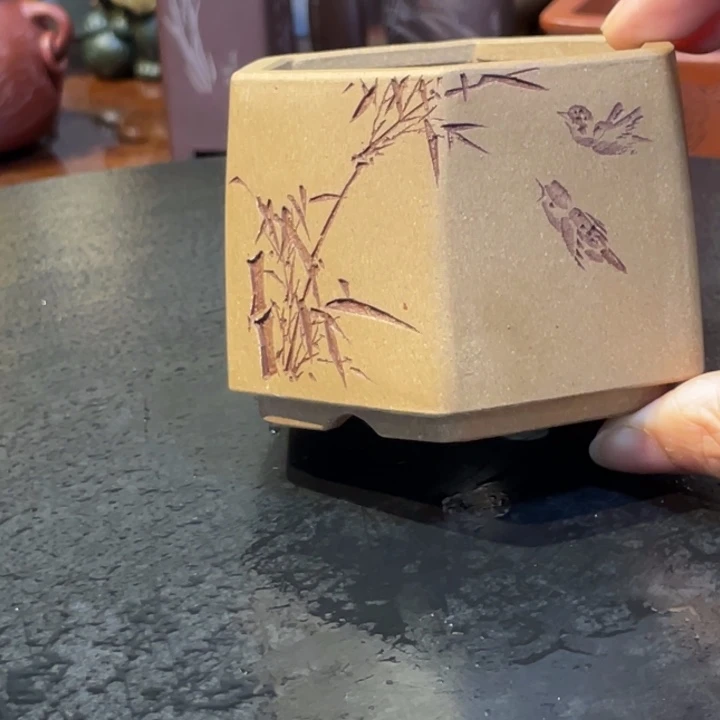 花盆紫砂你在哪点