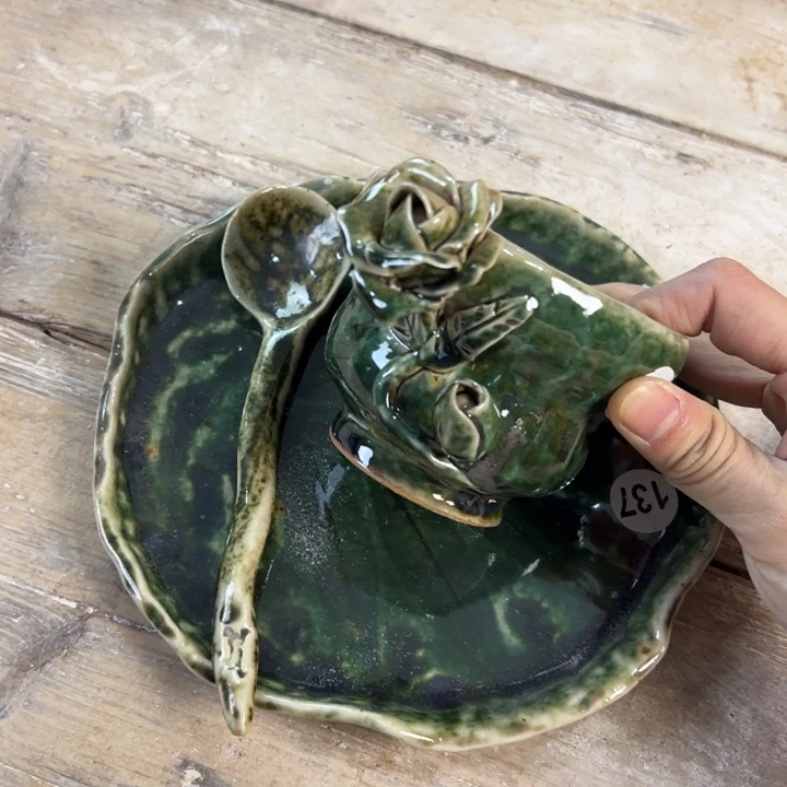 陶瓷懿树日式手捏餐具茶具