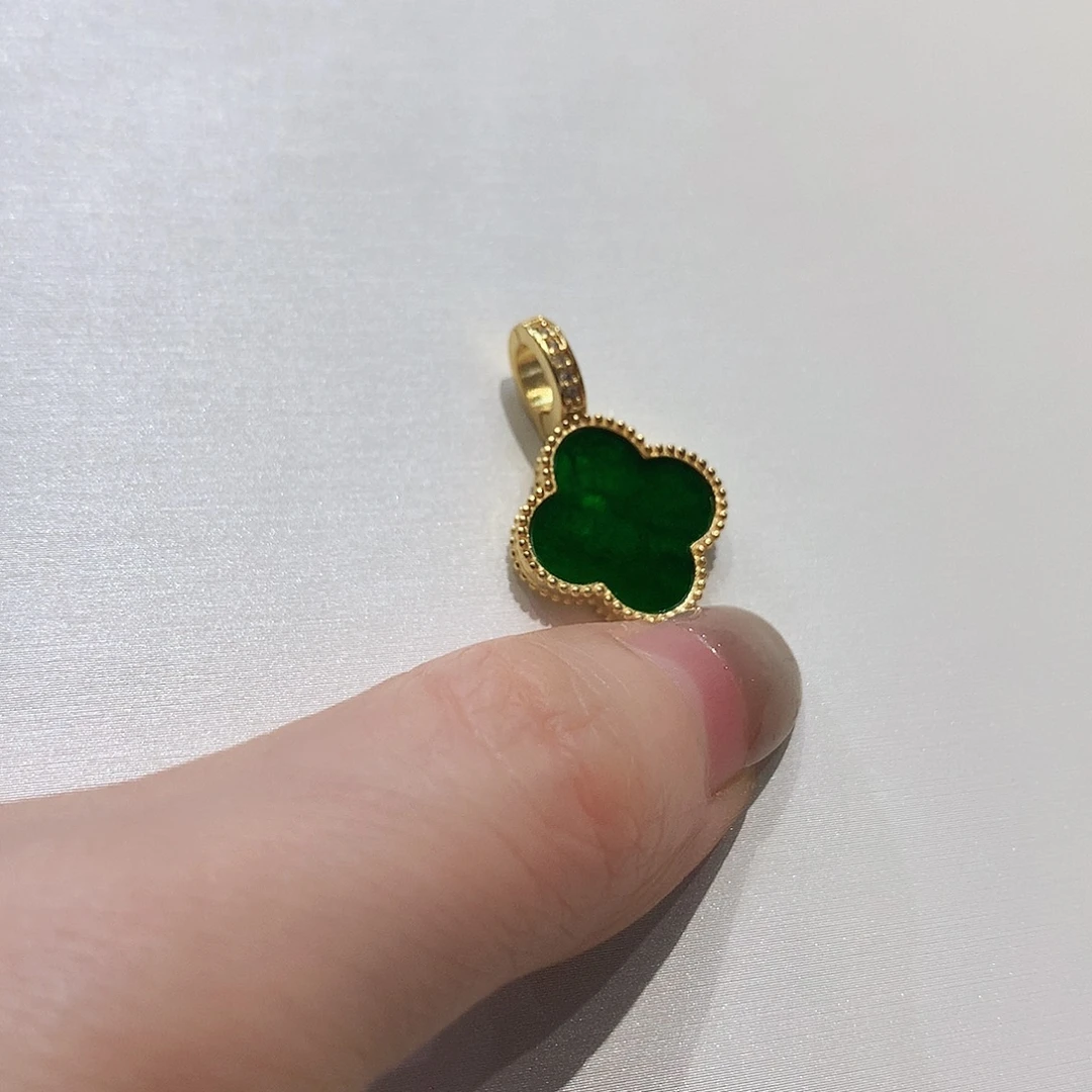 翡翠银S925镶嵌吊坠(不含链)
