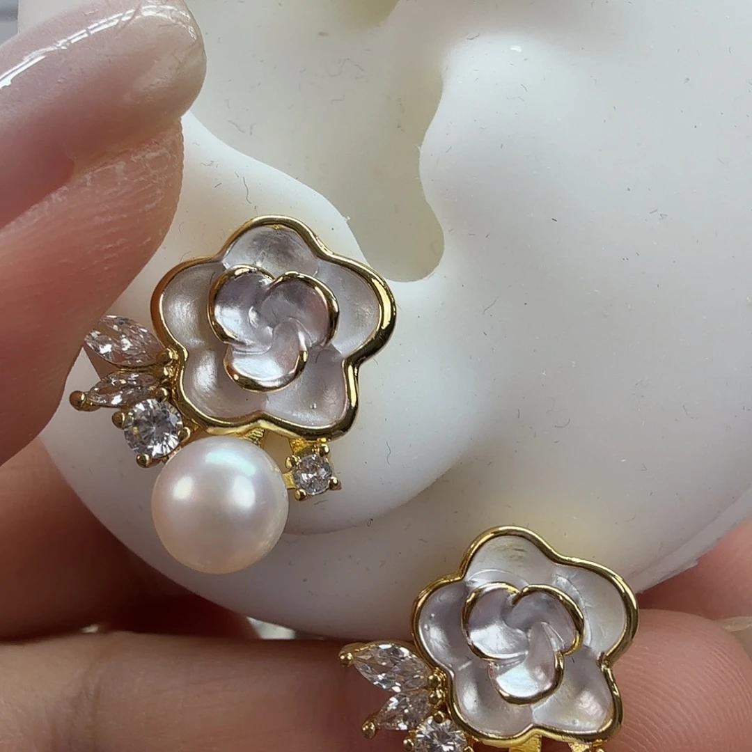 未镶嵌耳饰淡水珍珠