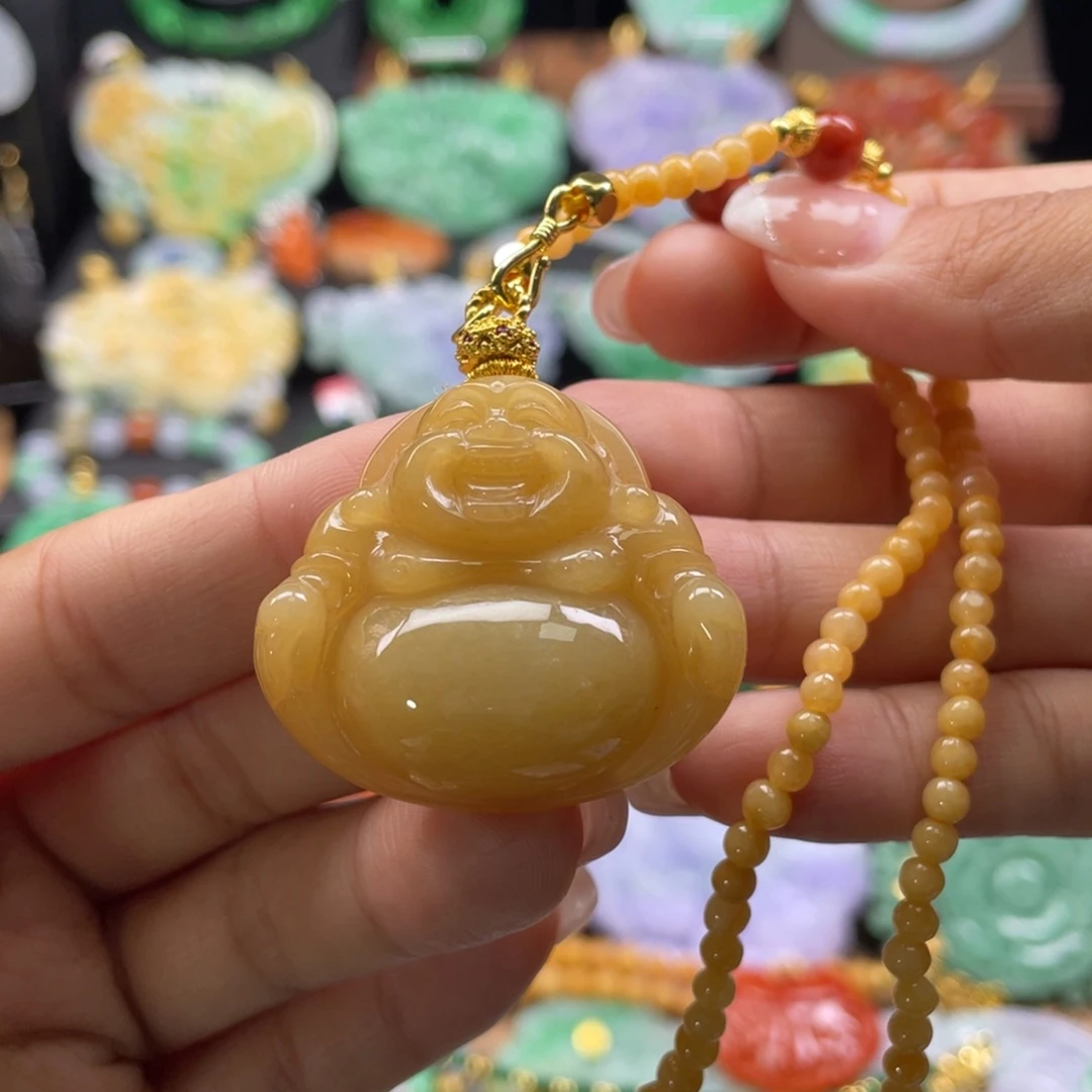 翡翠未镶嵌颈饰代编织