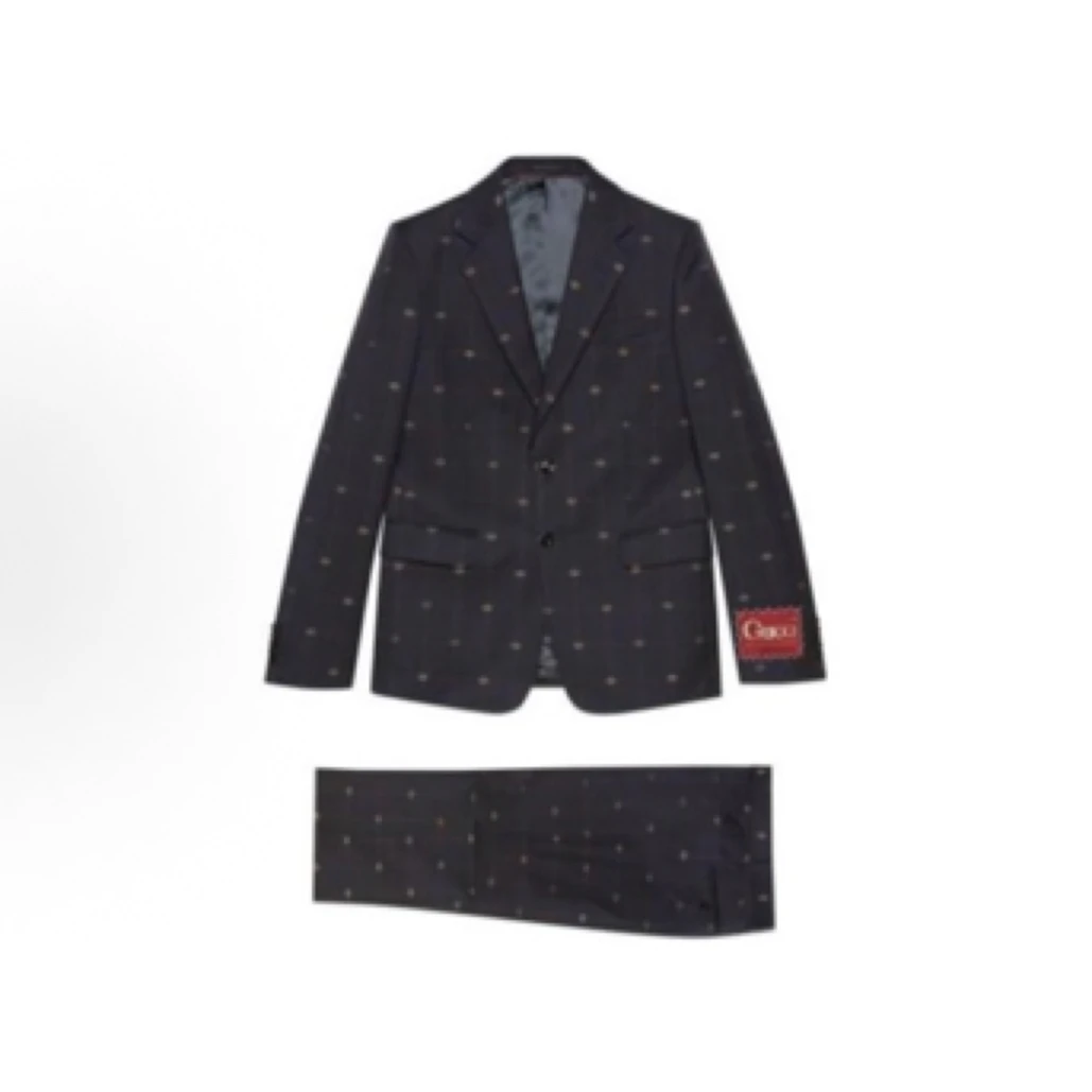 99新 GUCCI/古驰 印花贴标西装套装男/50码/A03184