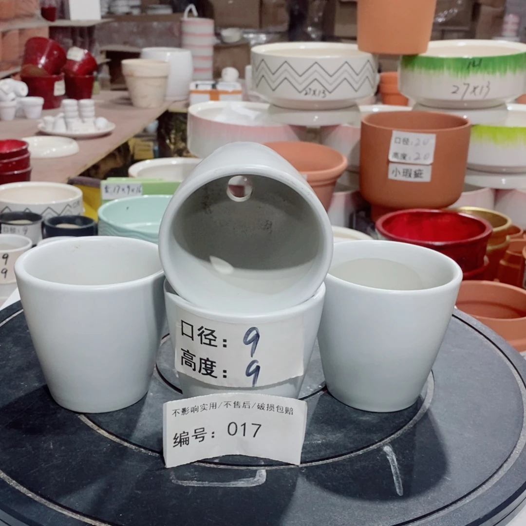 微瑕花盆-017-口9×9-4个