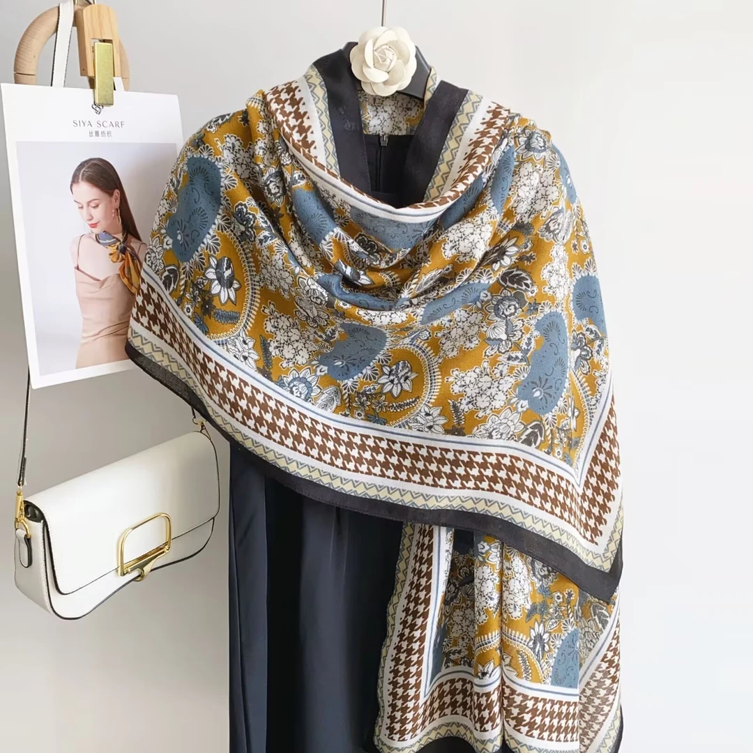 K (白扣)  11  亚麻【波斯密语】180*80左右围巾长巾