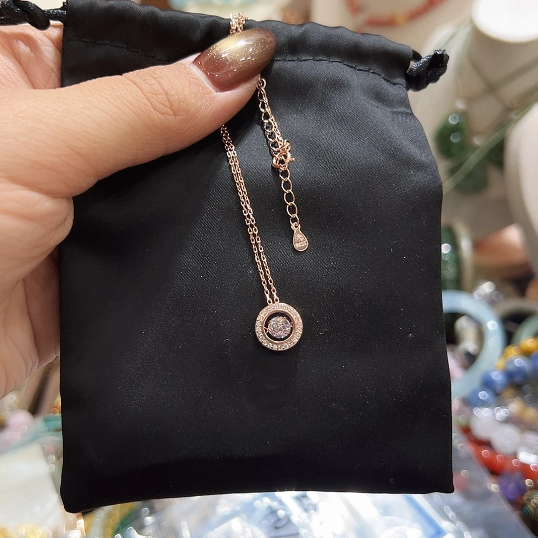 银S925镀金镶嵌吊坠(赠链)玛瑙/玉髓婧*