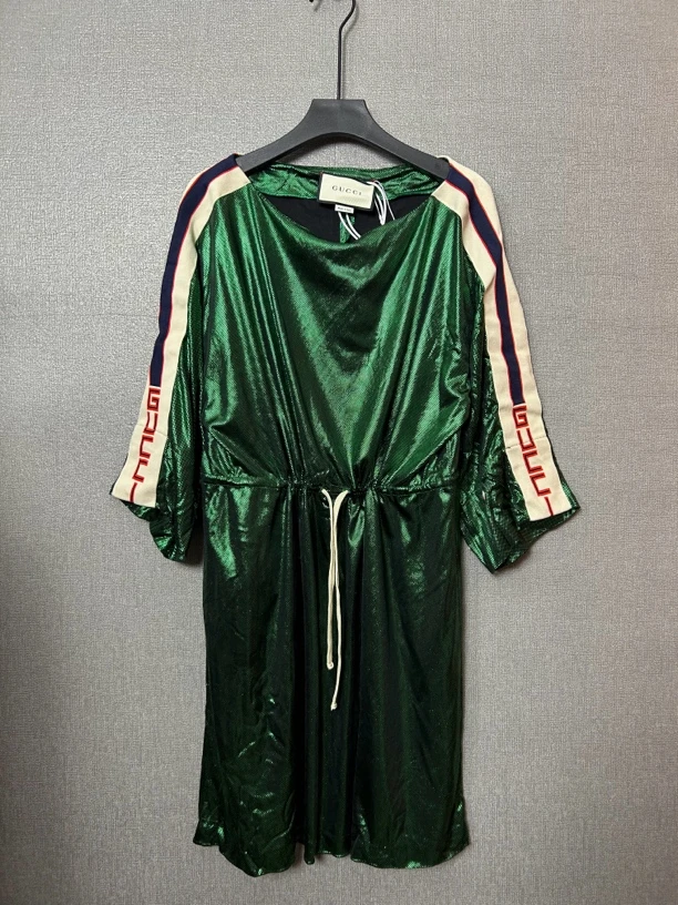 95新 GUCCI/古驰 古驰gucci绿色连衣裙95新（微瑕）
