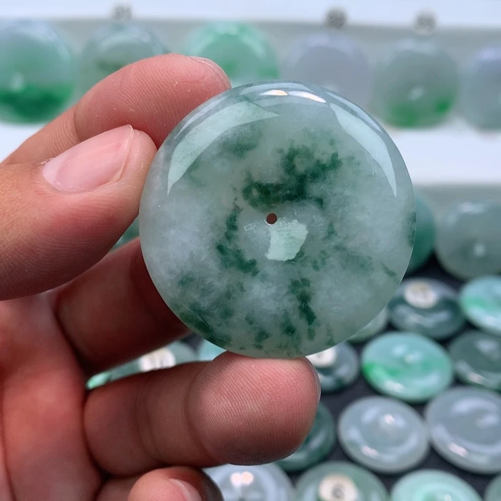 颈饰未镶嵌翡翠缅甸天然A货翡翠39.6-6.3