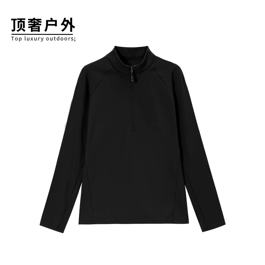 秋冬季男士新款半开功能休闲通勤登山徒步2025立领长袖