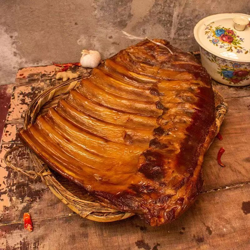农家烟熏腊排骨，直播称重为准