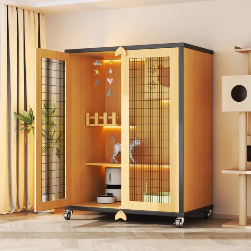 猫别墅铁网保暖猫窝猫屋超大空间猫房子宠物柜猫笼子家用猫舍柜子