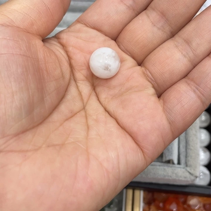 Y***^水晶手链未镶嵌白幽灵单珠打孔不退不换
