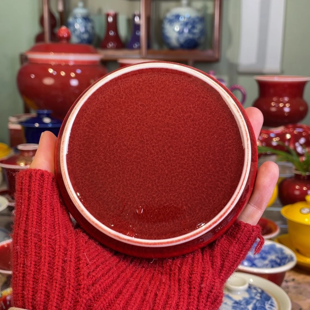 清欢雅玩原矿郎红福利盖置