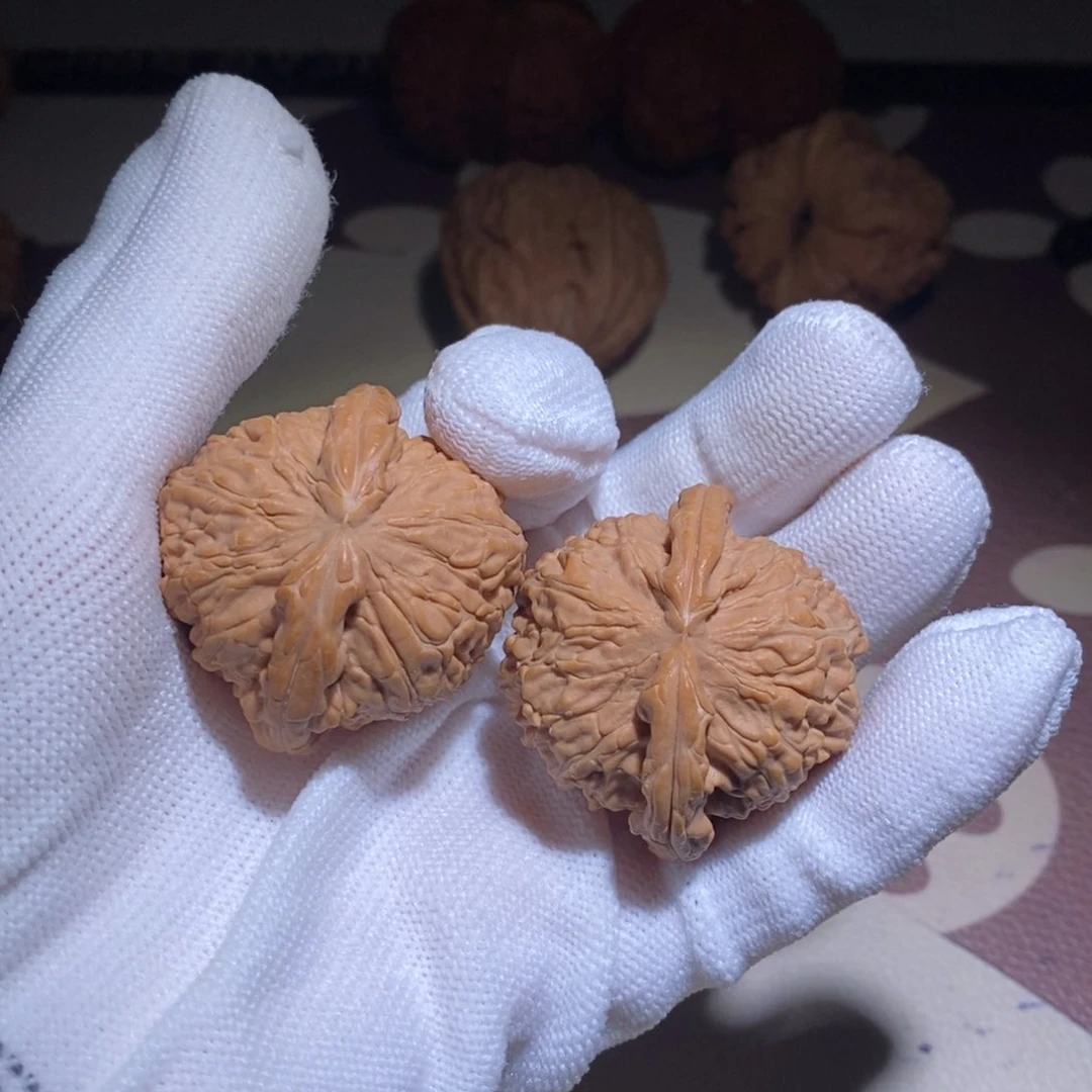 核桃把件38全品白狮子
