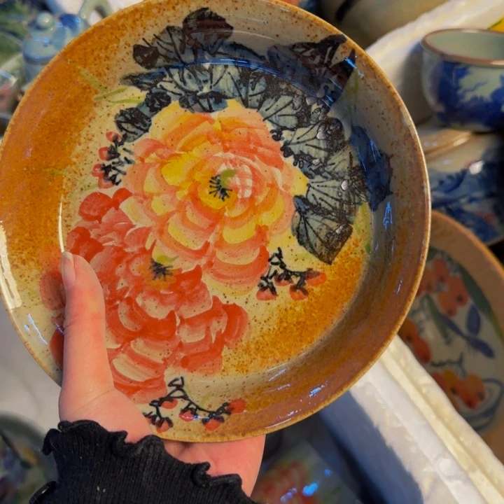 瓷片景德镇陶瓷手工手绘