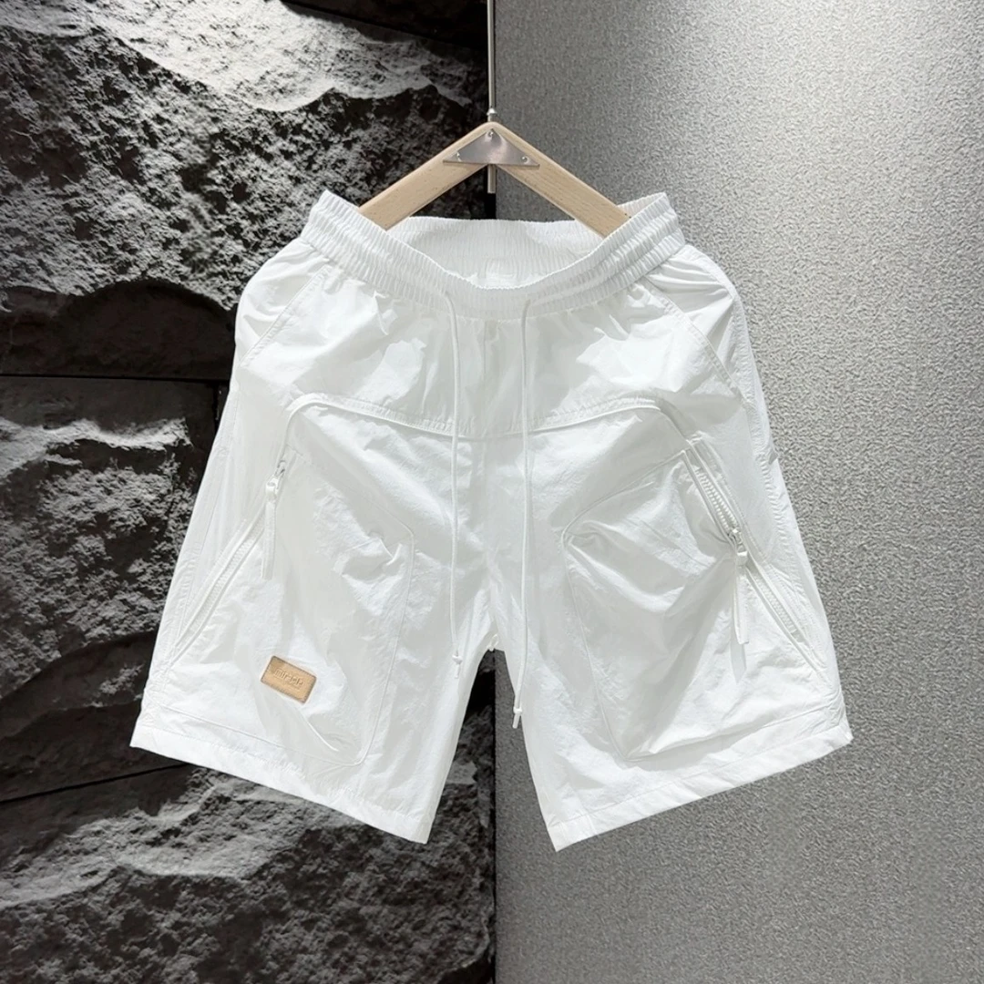 2025夏季新款工装休闲短裤男士简约纯色百搭宽松透气薄款五分裤