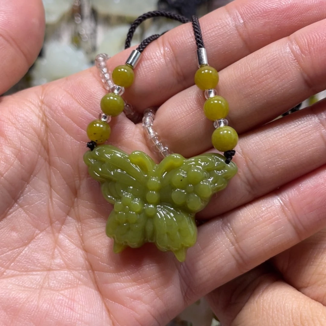 【闪购商品】岫玉颈饰未镶嵌24吊坠