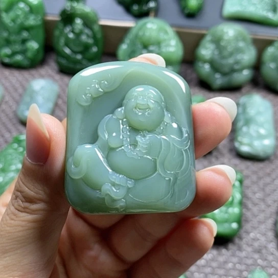 【闪购商品】颈饰未镶嵌和田玉花*