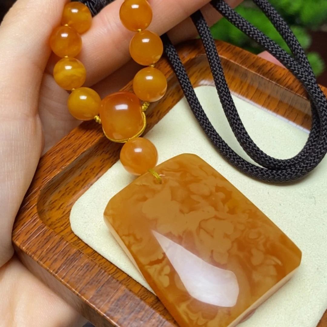 【闪购商品】蜜蜡颈饰未镶嵌项链