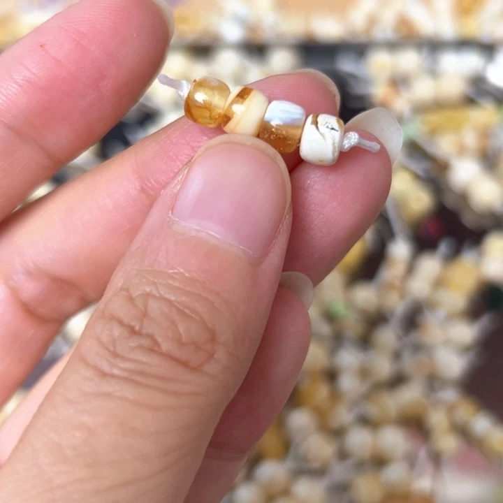 裸石蜜蜡未镶嵌6mm一组