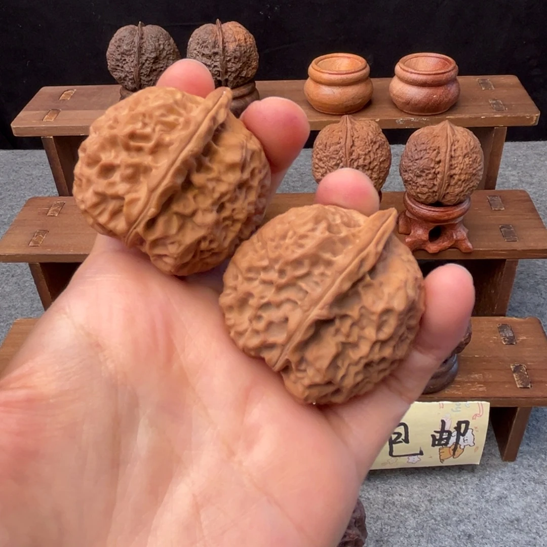 文玩核桃吊坠z凹底石壶42mm