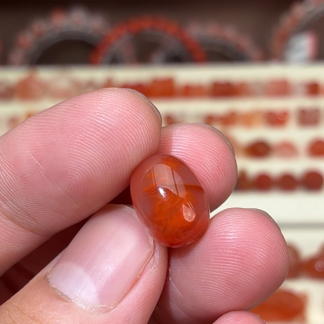 南红玛瑙未镶嵌川料枣珠1