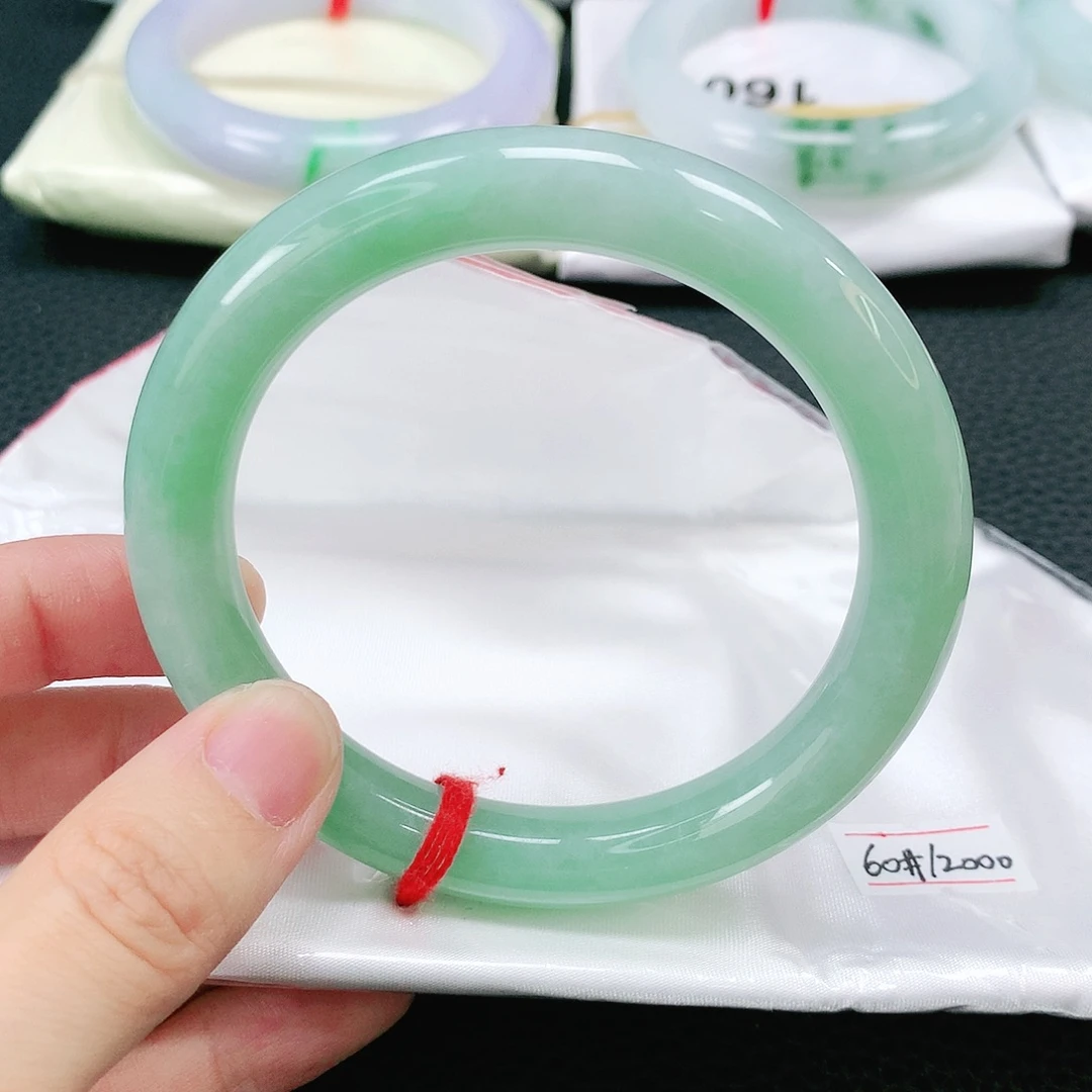 未镶嵌手镯翡翠木*岩缅甸圆60