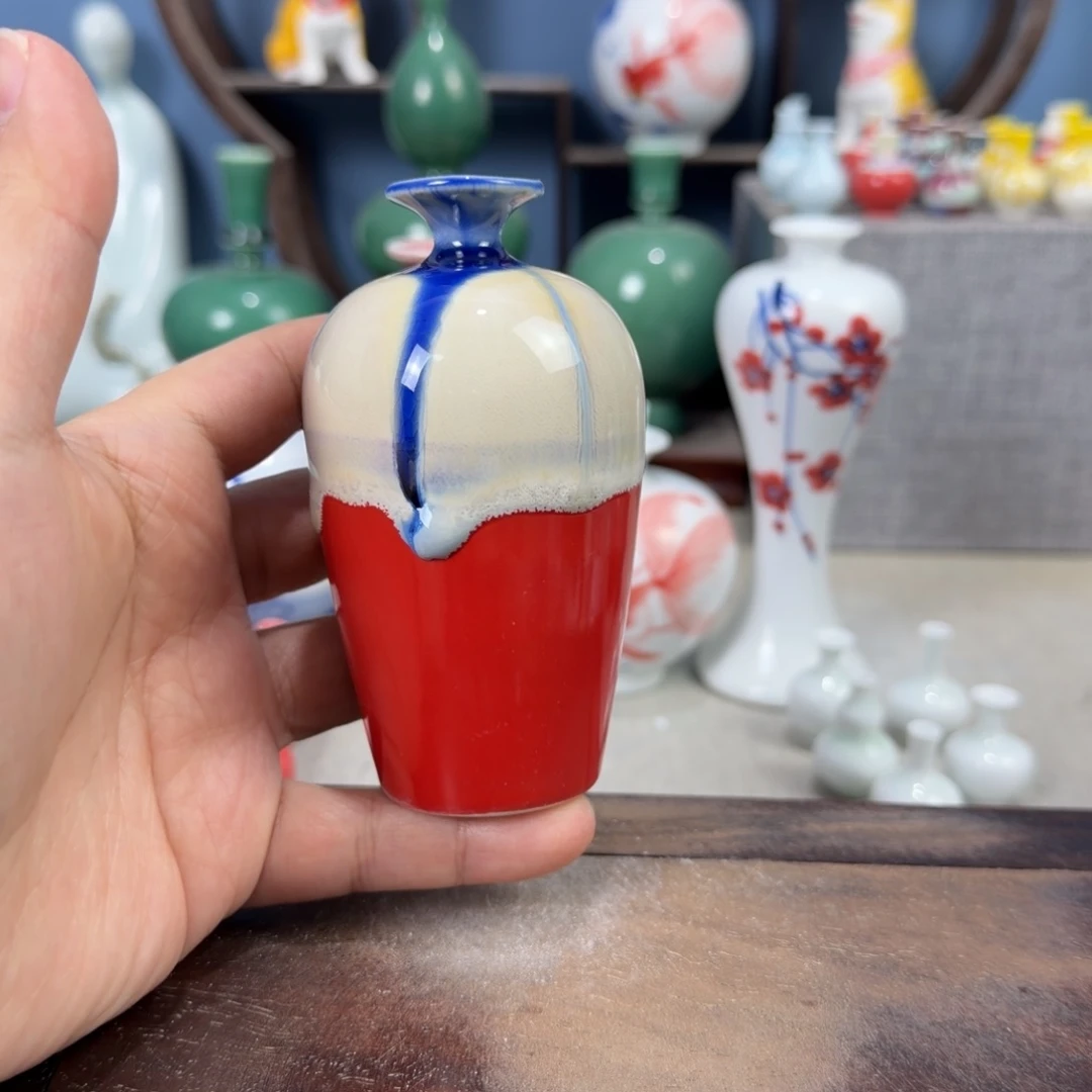 陶瓷手工小花器摆件