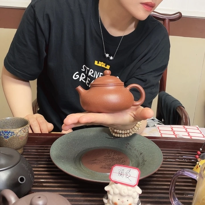 紫砂公道杯全手工红降坡融天