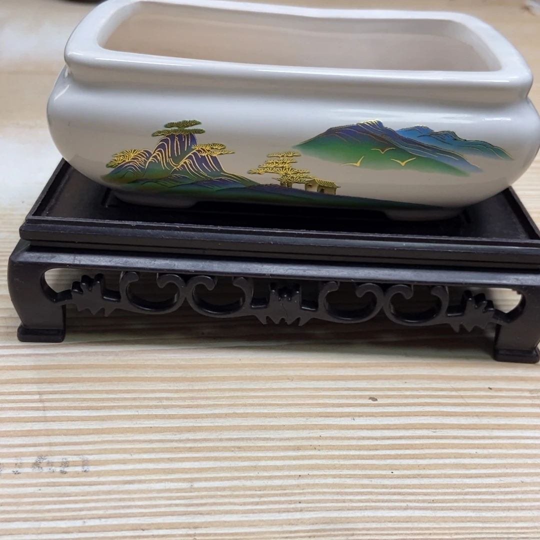 瓷片陶瓷花盆陶瓷艺术