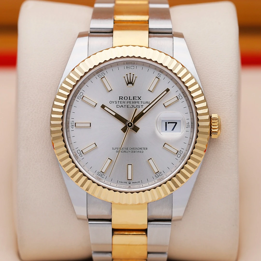 99新 Rolex/劳力士 日志126333/间金/自动机械/41mm/单表