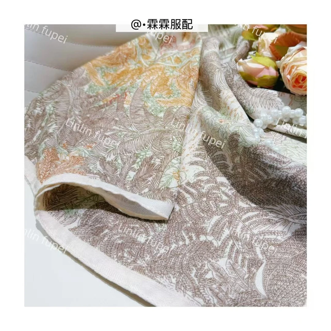 【方巾1】丝巾2025春秋新款气质百搭丝绒手感时尚复古柔软高端围巾