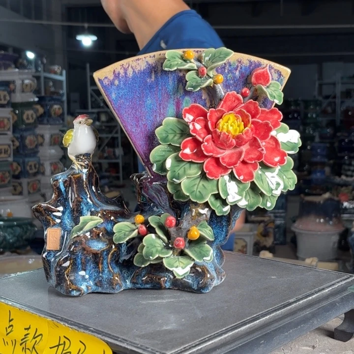 一风堂石湾花盆 总高25