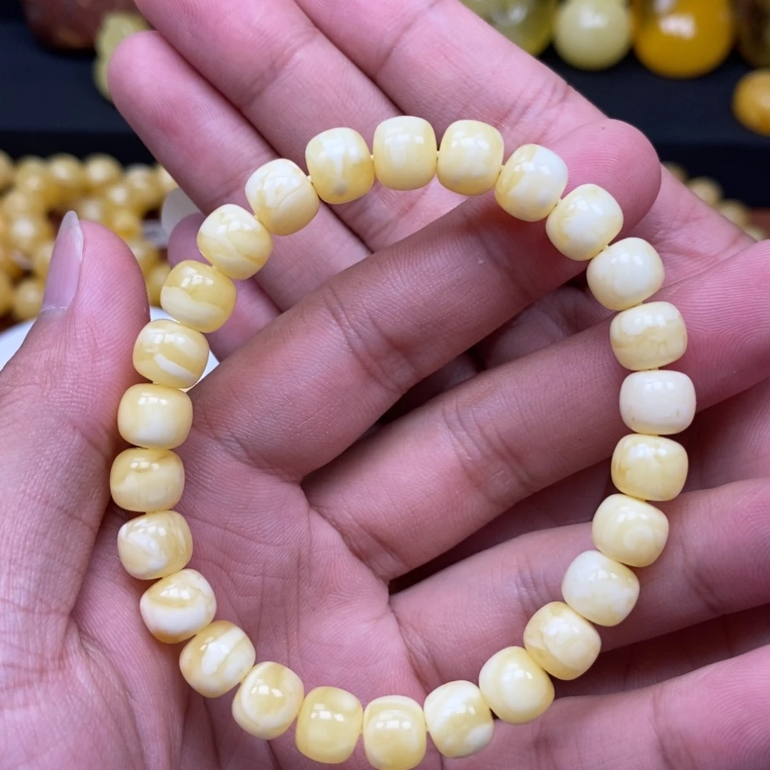 未镶嵌琥珀珠宝奇石精工8.8尺寸老型手串