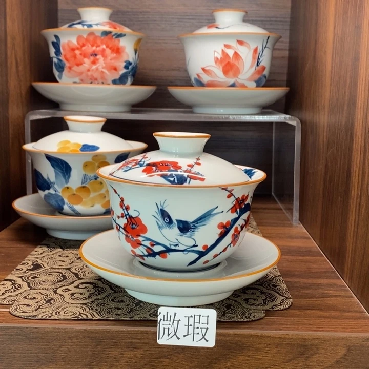 釉下老陶泥手工绘制