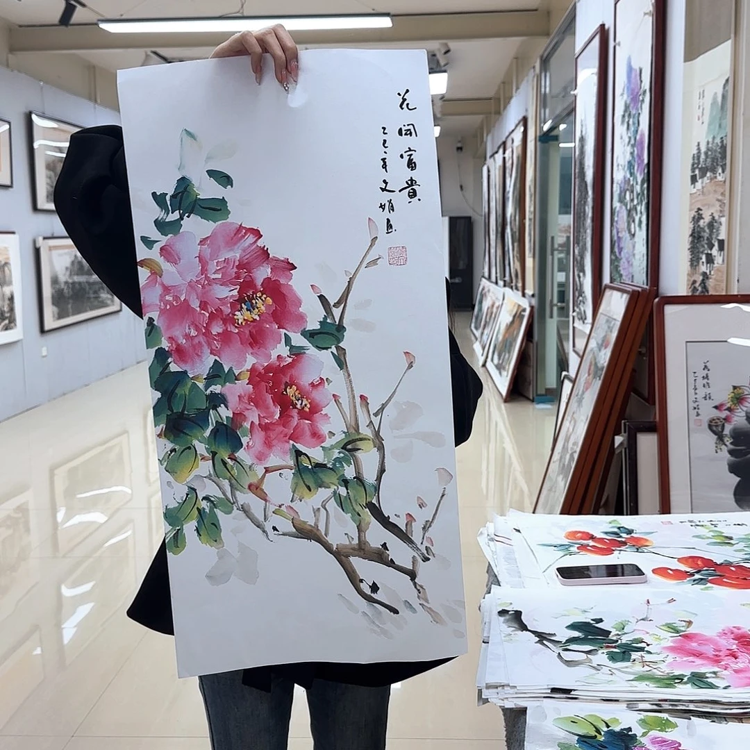 国画国画作品多次