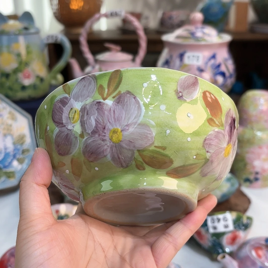 景德镇手绘高温釉下彩陶瓷茶具