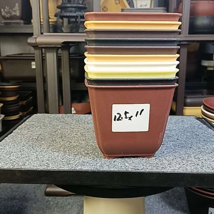 10只12.5cm小号抽角缩底四方盆