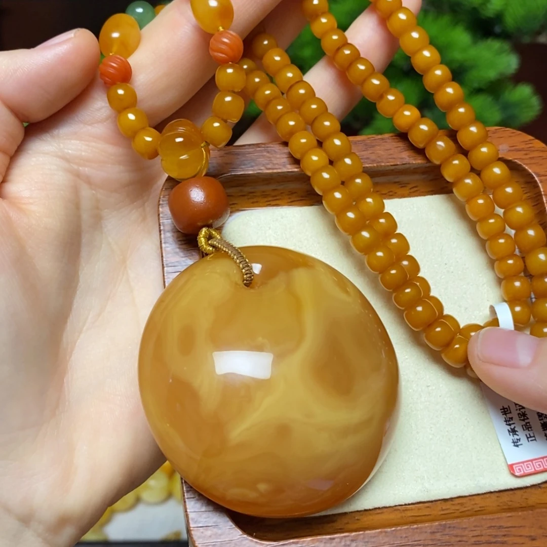 【闪购商品】蜜蜡颈饰未镶嵌项链