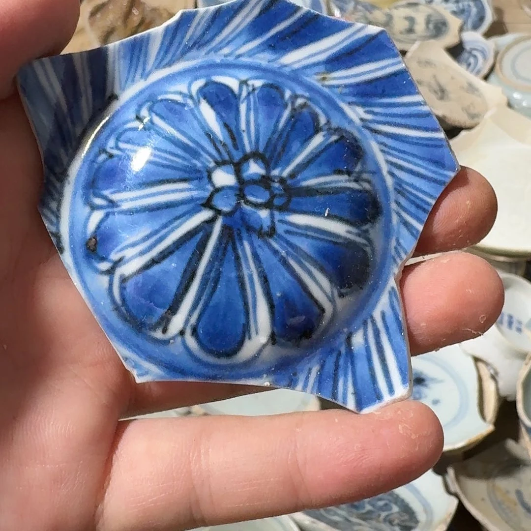 尤***琳瓷片青花瓷片标本顺丰包邮