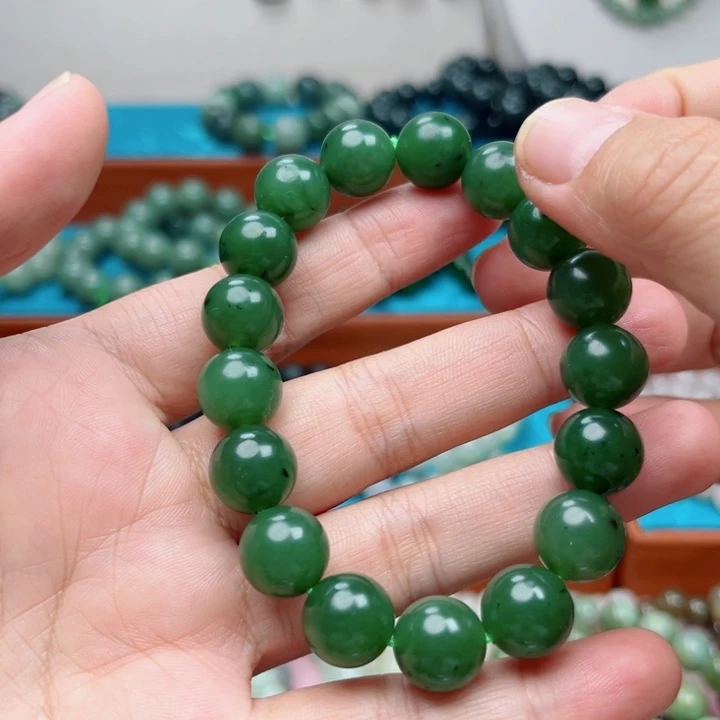 和田玉未镶嵌手链卡12