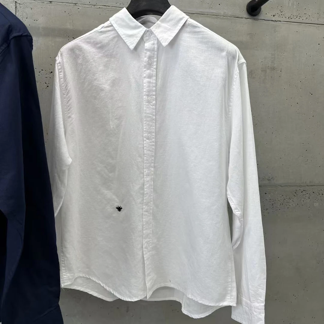 楠老板【新款】春夏蜜蜂刺绣提花衬衫