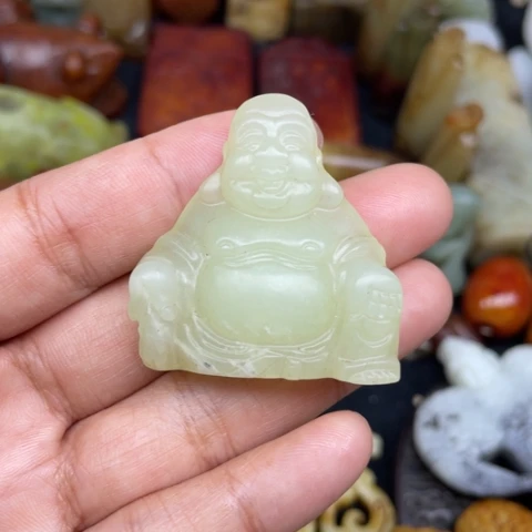 蛇纹石玉未镶嵌颈饰54