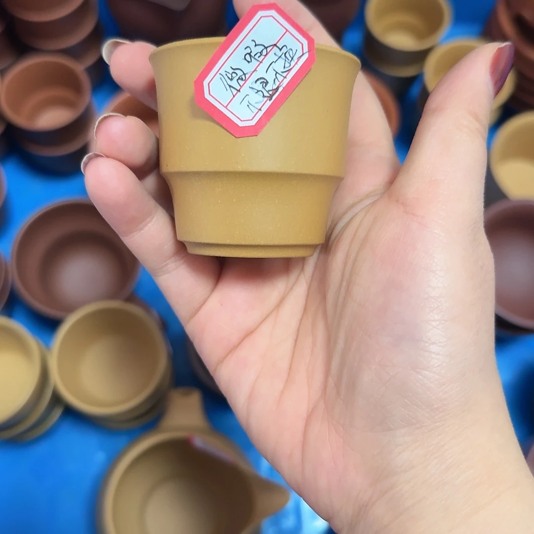 紫砂茶壶黄龙山黄金段